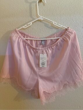 a new day Pink Lace-Trim Sleep Shorts
